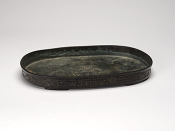 A Chinese Bronze Inscribed Dish, Early Qing Dynasty par  Chinese Art