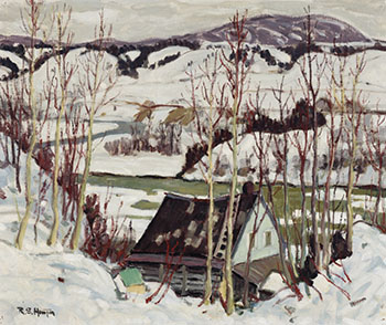 Winter Landscape with Home by Randolph Stanley Hewton