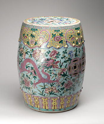 A Rare Chinese Famille Rose Nonya Garden Stool, Late 19th Century by  Chinese Art