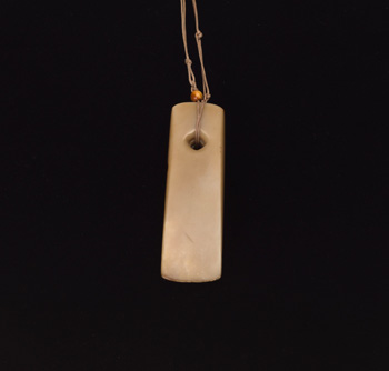 A Chinese Brown Jade Axe Pendant, Neolithic Period by  Chinese Art