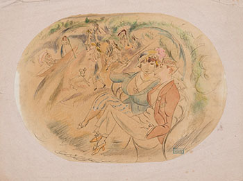 Scène champêtre by Jules Pascin