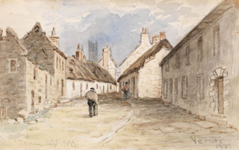 Road Through the Village by Frederick Arthur Verner