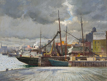 The Harbour, St John's, Newfoundland by George Franklin Arbuckle