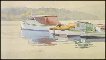 Coastal Scene with Boats by Walter Joseph (W.J.) Phillips