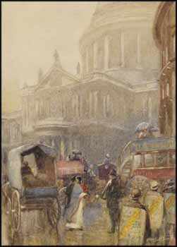 Rainy Day Near St. Paul's by Frederic Marlett Bell-Smith