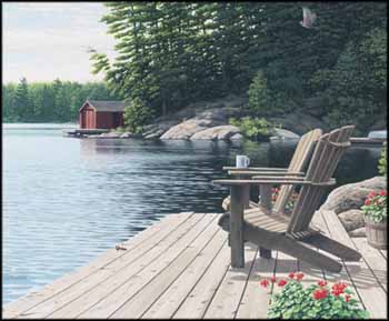 At the Cottage by W. David Ward