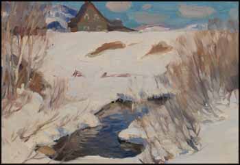 Winter in the Hills of Baie-St-Paul par Clarence Alphonse Gagnon