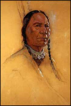 Blood Indian from Browning, Montana par Nicholas de Grandmaison