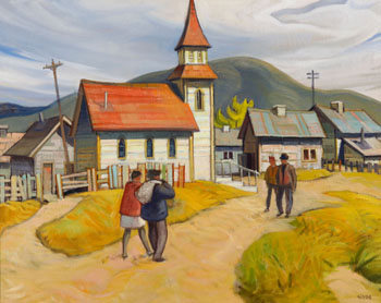 Country Church - Southern Alberta by Henry George Glyde