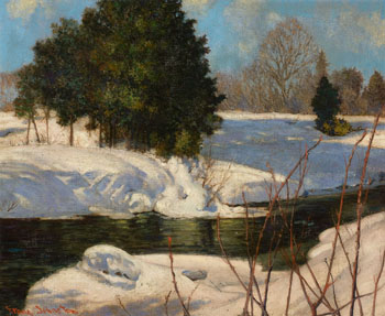 Winter Sun by Frank Hans (Franz) Johnston