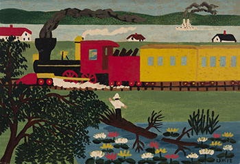 Passing Train, Digby par Maud Lewis