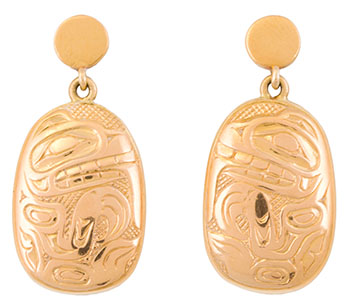 Bear Earrings par William Ronald (Bill) Reid