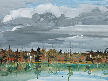 Landscape, Grey Sky par Frederick Joseph Ross