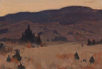Crépuscule d'automne, Charlevoix par Clarence Alphonse Gagnon
