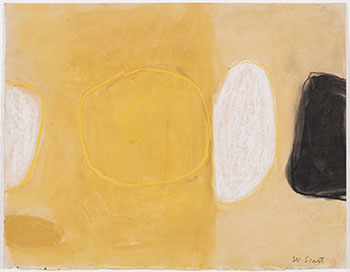 Yellow Circle (II) par William Scott