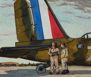 Rear Gunners, Gander, Newfoundland by Adolphus George Broomfield