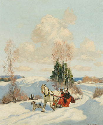 The Red Sleigh par Frederick Simpson Coburn