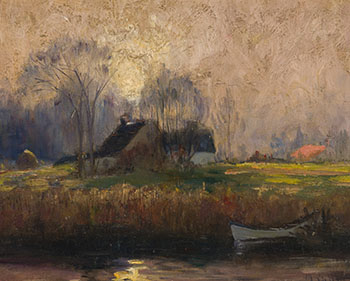 Farmhouse by the River by Maurice Galbraith Cullen