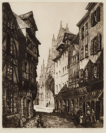 Rue Malpalu, Rouen par Sybil Andrews