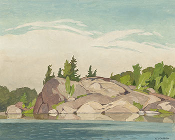 Clear Day, Big Lake by Alfred Joseph (A.J.) Casson