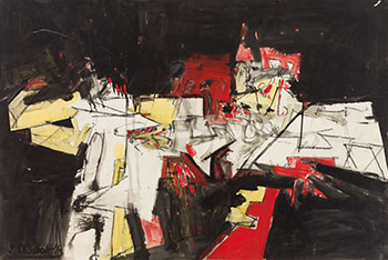 Red Landscape by Jack Leonard Shadbolt