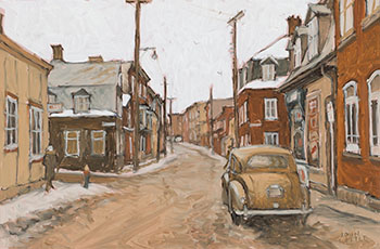 Québec City, Rue St. Olivier at Rue Sutherland by John Geoffrey Caruthers Little