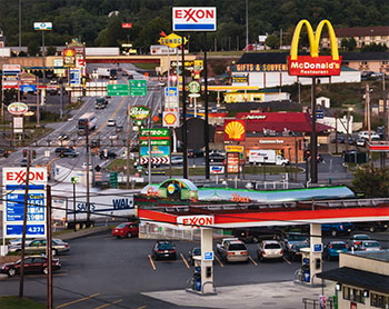Breezewood, Pennsylvania by Edward Burtynsky