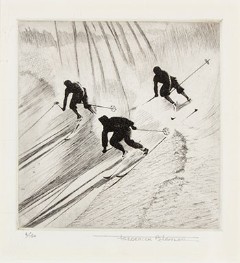 The Race (from the Ski-ing Series) par Frederick Bourchier Taylor