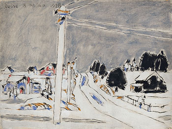 Crossroads, Lake Placid par David Brown Milne