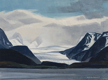Grewingk Glacier, Across Kachemak Bay from East Homer, Alaska by Alan Caswell Collier