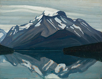 Mount Unwin and Charlton - Maligne Lake, Jasper par Lawren Stewart Harris