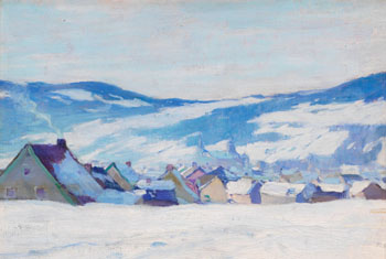 Village of Baie St. Paul by Clarence Alphonse Gagnon