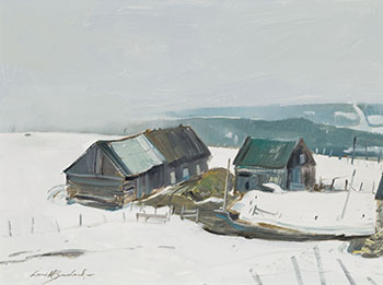 Ferme dans les rangs, Comté Charlevoix, Québec by Lorne Holland Bouchard