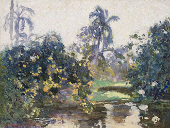 A River Through the Jungle, Cuba by William Henry Clapp