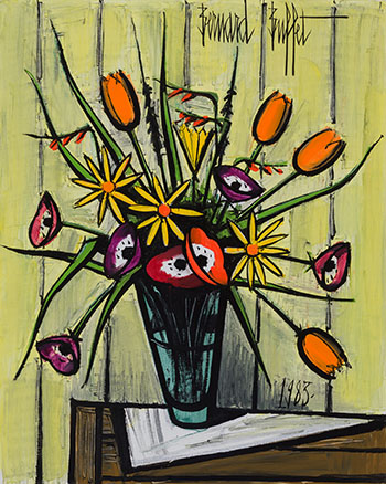 Bouquet aux tulipes par Bernard Buffet