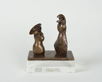 Girl and Dwarf, cast 1 par Henry  Moore