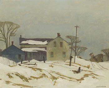 Farmhouse in the Albion Hills par Alfred Joseph (A.J.) Casson