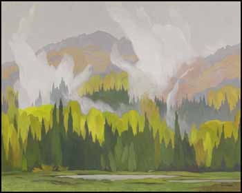 Rising Mist, October par Alfred Joseph (A.J.) Casson