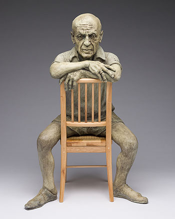 Picasso on a Chair (PH 2/9) by Joseph Hector Yvon (Joe) Fafard