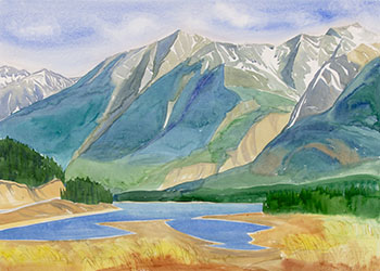 Colin Range, Jasper (920730) by Doris Jean McCarthy