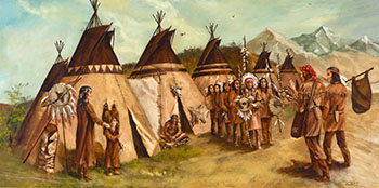 Untitled (Henday Enters Blackfoot camp) (#00490) by Kuba Bryzgalski