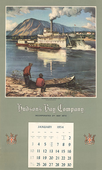 HBC 1954 Calendar ft. Joseph Sydney Hallam - 