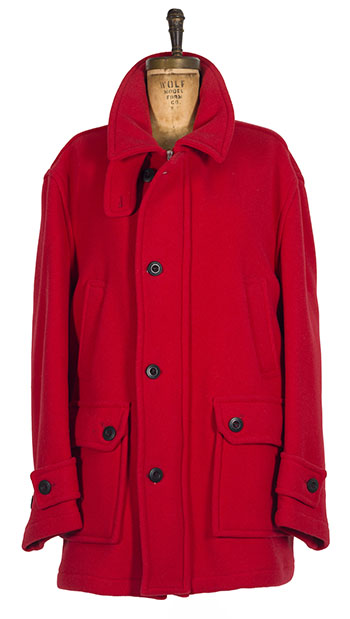 HBC Red Signature Coat with Multistripe Lining (#3021 A) by Hudson's Bay Company 