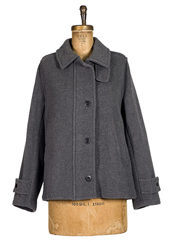 Sample Grey HBC Signature Coat with Tartan Lining (#2717 A) by Hudson's Bay Company 