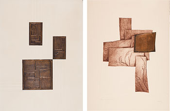 Two Works on Paper: Composition W (#0131) and Herbarium (#0687) by Mikuláš Kravjanský