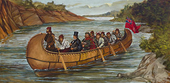 Untitled (Governor Simpson Travelling by Canoe) (#0448) by Kuba Bryzgalski