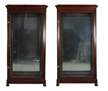 Three Large Wood Simpson’s Display Cabinets (#0313) by Hudson's Bay Company 