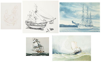 Boats - Five Works (#801, #620 #139 #610, #706) by  Various Artists