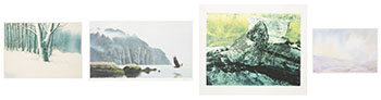 Four Landscape Prints (Heffel-1133) by  Various Artists