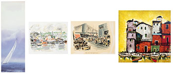 Four Nautical Scenes by Hudson's Bay Company 